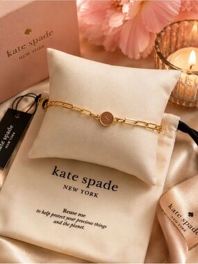 kate spade Gold Link Bracelet - Letter S